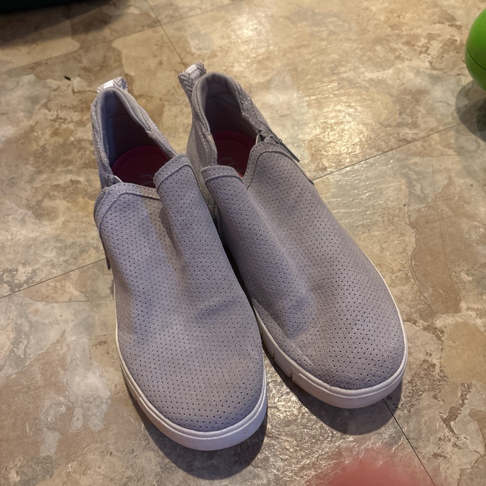 Gray Slip-On women Shoes